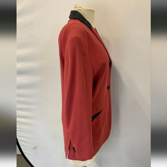 Vintage 80s Armani Red Equestrian Blazer Sport Jacket Read Discrimination - Picture 8 of 16